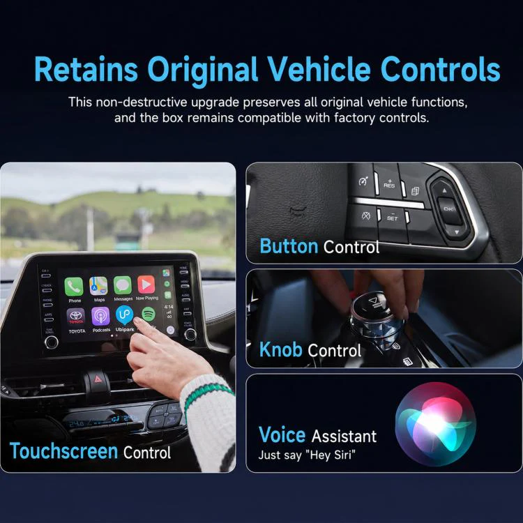 LC969D Car Baby Monitor Night Vision HD Smart Camera, Spec: CarPlay Box + Camera - Image 6