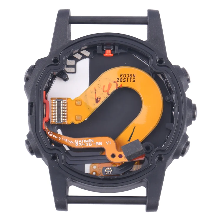 LCD Screen and Digitizer Full Assembly With Frame for Garmin Fenix 5S Plus Sapphire Version (Black) - Image 3