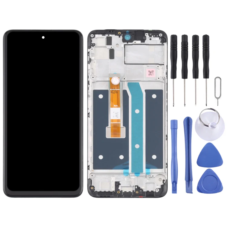 LCD Screen and Digitizer Full Assembly with Frame for LG K52 / K62 / Q52 LMK520 LM-K520 LMK520E LM-K520E LMK520Y LM-K520Y LMK520H LM-K520H LMK525H LMK525 LM-K525H LM-K525 - Image 2