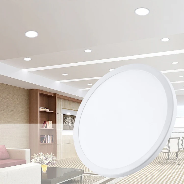 LED Round Ultra-thin Downlight Adjustable Recessed Panel Light, Power Source: 15W(Warm Light) - Image 9