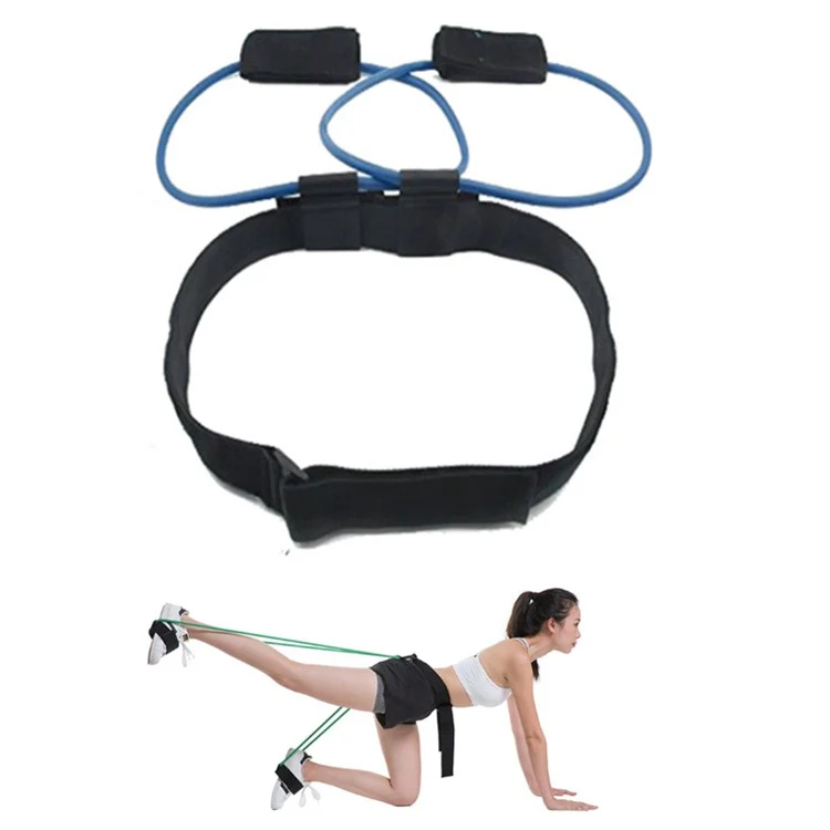Leg Training Elastic Band Natural Latex Yoga Stretch Band Fitness Supplies, Color:Blue 25LB - Image 2