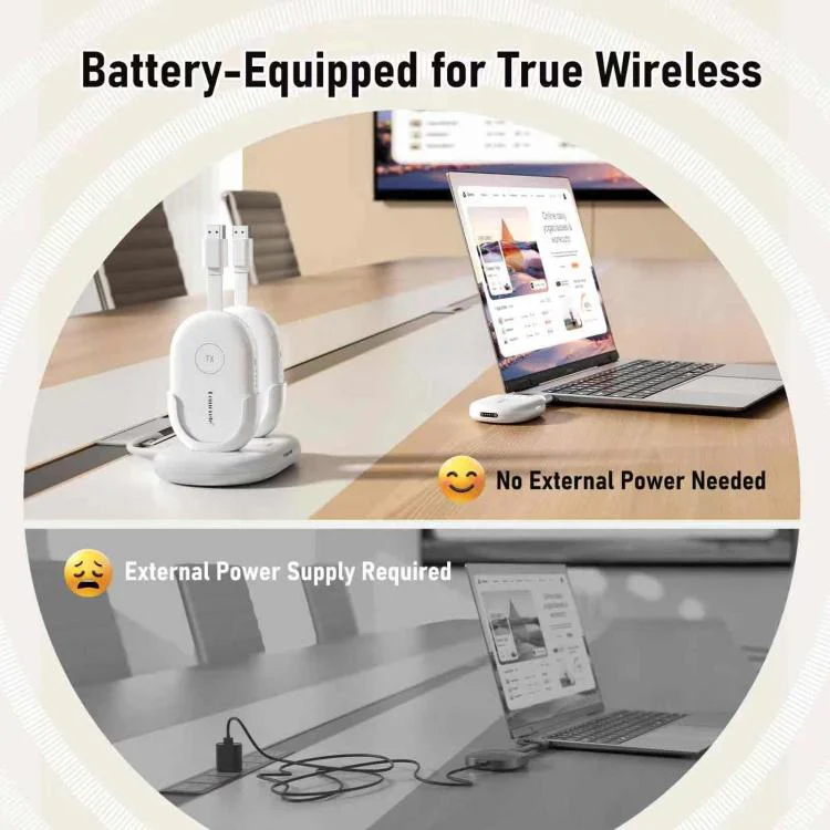 Lemorele G500 HDMI-compatible Wireless Transmitter Set Plug Play 1080P 50M Long Range Adapter - Image 2