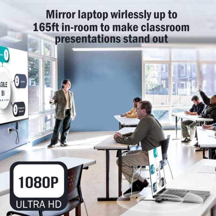 Lemorele G57 1 Receiver 8 Transmitters HDMI-compatible Wireless Set 1080P 50M WiFi Presentation Adapter - Image 6