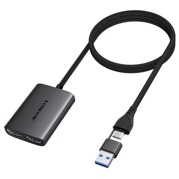 Lemorele HD10 USB / Type-C to HDMI-compatible Computer Phone HD Screen Adapter