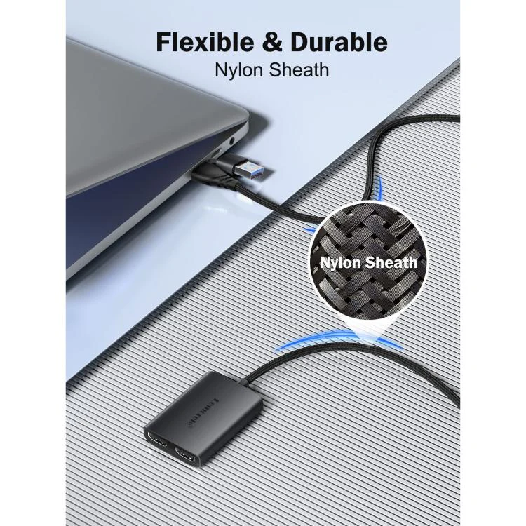Lemorele HD10 USB / Type-C to HDMI-compatible Computer Phone HD Screen Adapter - Image 3