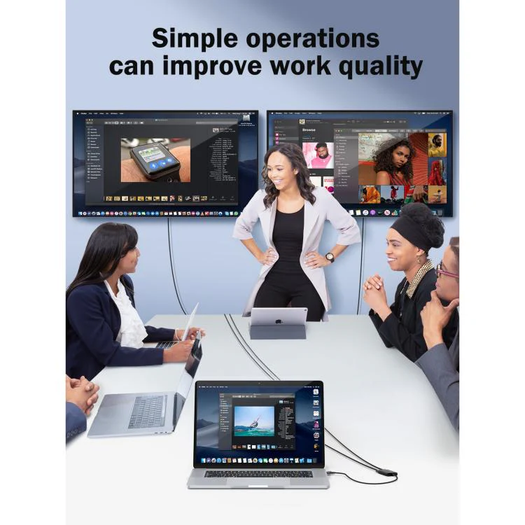 Lemorele HD10 USB / Type-C to HDMI-compatible Computer Phone HD Screen Adapter - Image 6