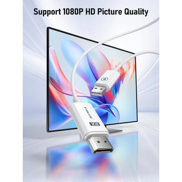 Lemorele P100 HDMI-compatible Wireless Transmitter Set 1080P 5GHz WiFi 50M Long Range Adapter - Image 4