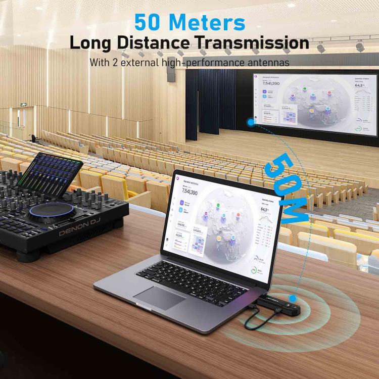 Lemorele P50 1 Receiver 8 Transmitters HDMI-compatible Wireless Set 4K 50M WiFi Presentation Adapter - Image 3