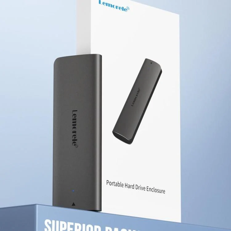 Lemorele SD1L M.2 NVMe SSD Enclosure Type-C 10Gbps Portable External Case - Image 5