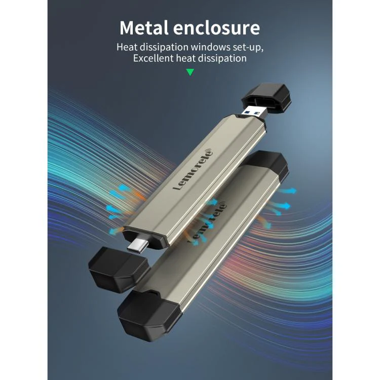 Lemorele SD3L M.2 NVMe SSD M Key PCIe External Tool-Free SSD Enclosure - Image 2