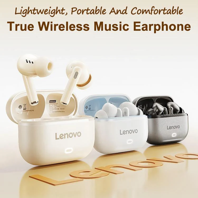 Lenovo EA269 TWS ENC Noise Reduction Semi-in-ear Wireless Bluetooth Earphone(Grey) - Image 2