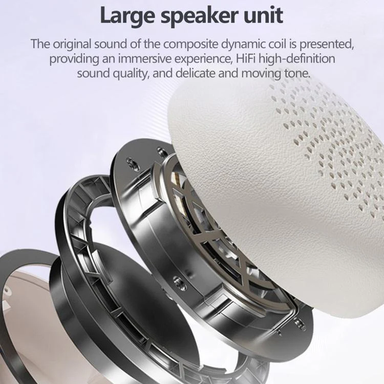 Lenovo EB300 Over-Ear AI Call Noise Reduction Bluetooth Earphone(Dark Black) - Image 5