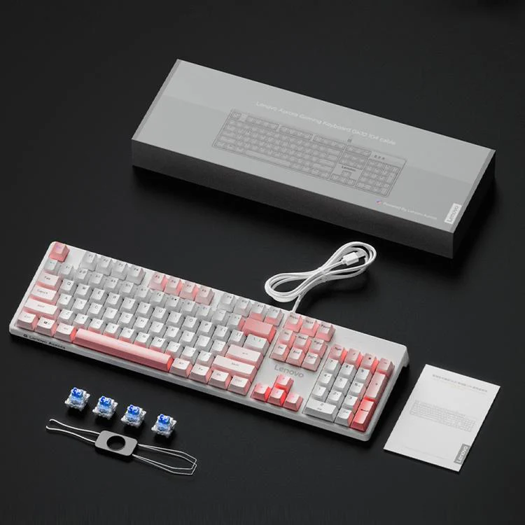 Lenovo GK10 RGB 104 Keys Wired Mechanical Keyboard, Type:Blue Axis(Cherry White) - Image 9