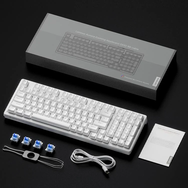 Lenovo GK10 RGB 98 Keys Wired Mechanical Keyboard, Type:Blue Axis(Black) - Image 12