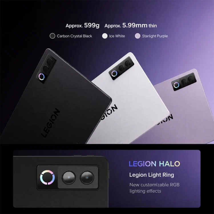 Lenovo LEGION Y900 13 AI Tablet, 13 inch Wi-Fi, 12GB+256GB, Android 16, Snapdragon 8 Elite Octa Core, US Plug (Purple) - Image 4