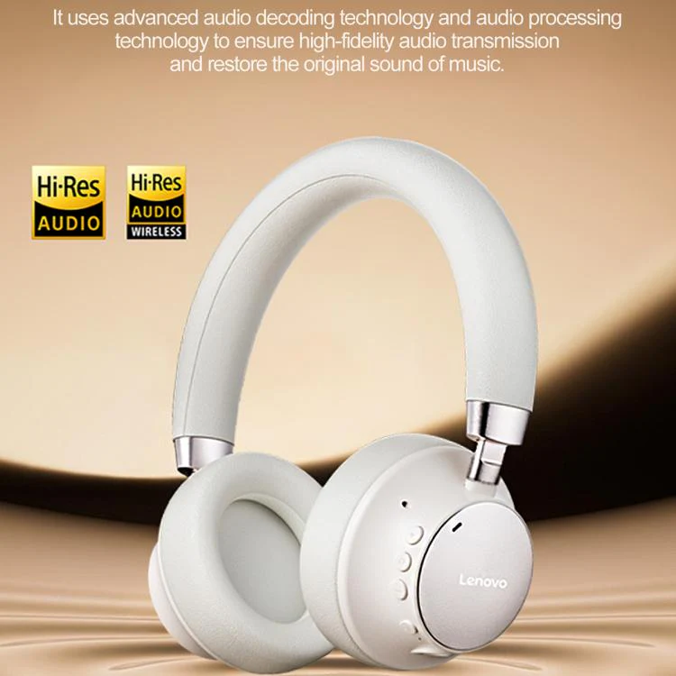 Lenovo TB300 Over-ear Dual-mode Smart Noise Reduction Bluetooth Earphone(Dark Black) - Image 3