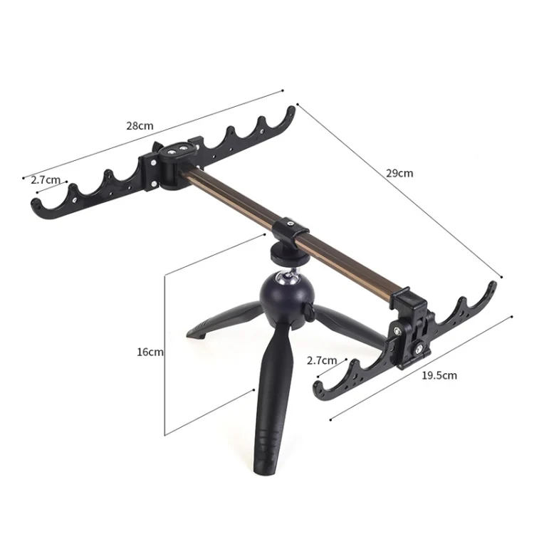 LEO 28066 Ice Fishing Triangle Battery Bracket Rod Rack Fishing Tackle - Image 2