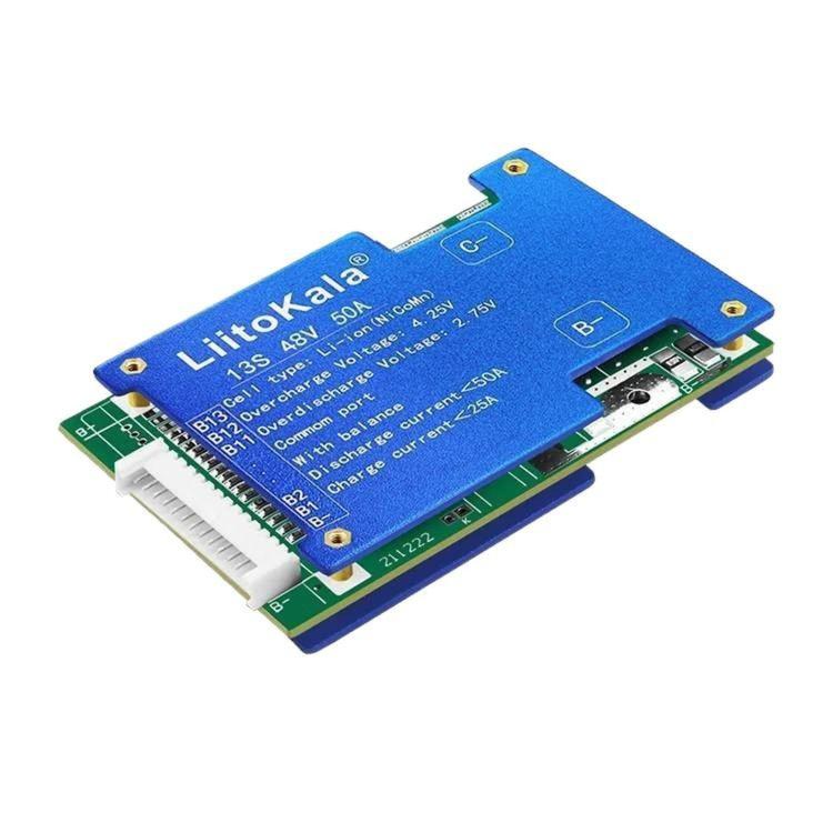 LiitoKala BMS 13-cell Lithium Battery Protection Board(13S-48V 50A) - Image 2