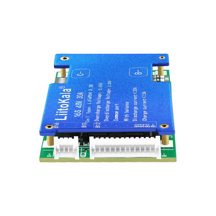 LiitoKala BMS Lithium Iron Phosphate Same-Port Balancing Battery Protection Board(16S-48V 30A) - Image 3