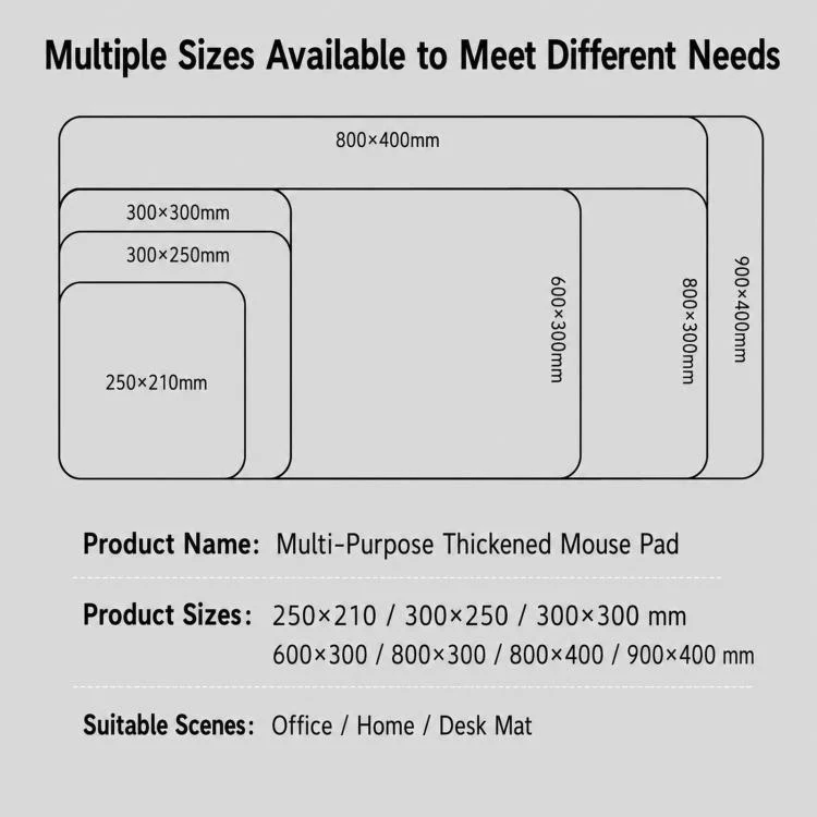 Linen Desk Pad Non Slip Rubber Keyboard Mouse Mat for Home Office Desktop Protector Stitched Edges, Size: 250x300x4mm(Deep Coffee) - Image 8