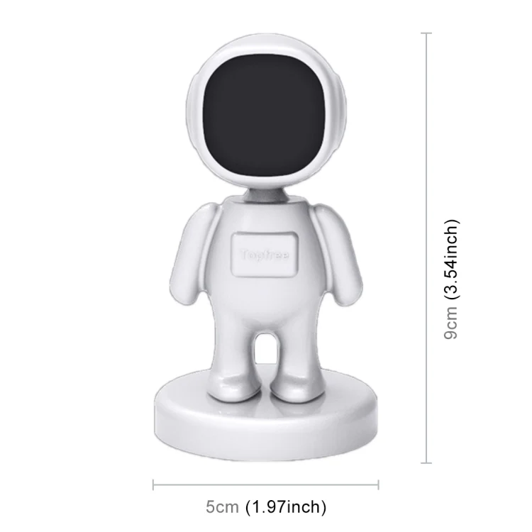 Little People Shape Car Adjustable Magnetic Mobile Phone Holder Bracket (White) - Image 3