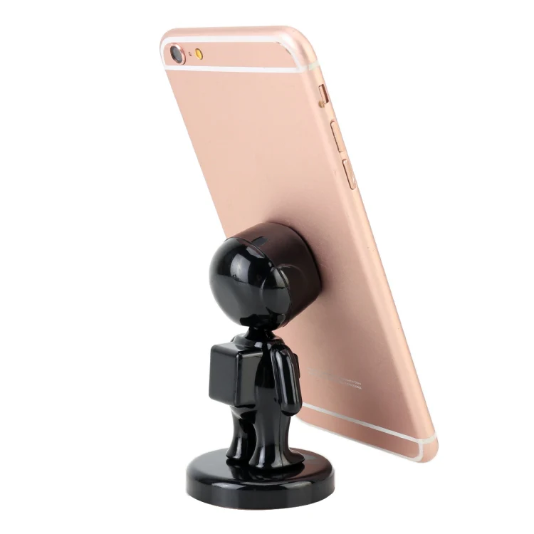 Little People Shape Car Adjustable Magnetic Mobile Phone Holder Bracket (White) - Image 6