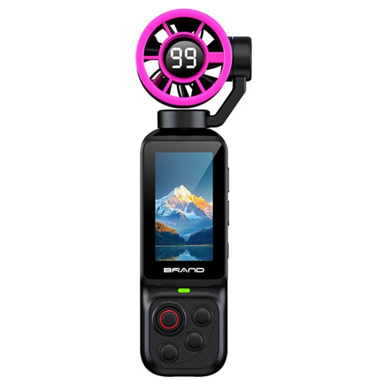 LK-035 Fan Gimbal Pocket Camera 1.97 inch 1080P HD Vlog Video Cam(Black)
