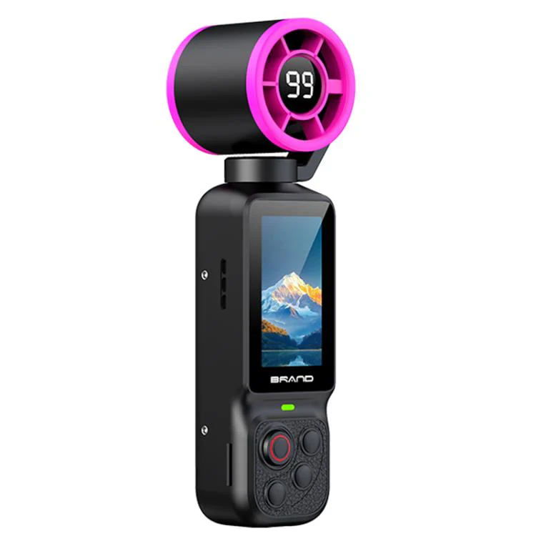LK-035 Fan Gimbal Pocket Camera 1.97 inch 1080P HD Vlog Video Cam(Black) - Image 2