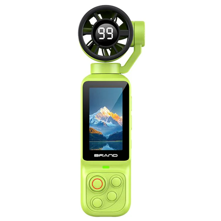 LK-035 Fan Gimbal Pocket Camera 1.97 inch 1080P HD Vlog Video Cam(Green)