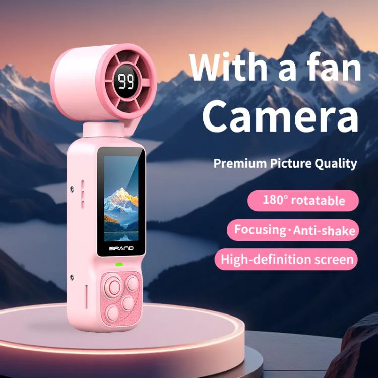 LK-035 Fan Gimbal Pocket Camera 1.97 inch 1080P HD Vlog Video Cam(Green) - Image 9