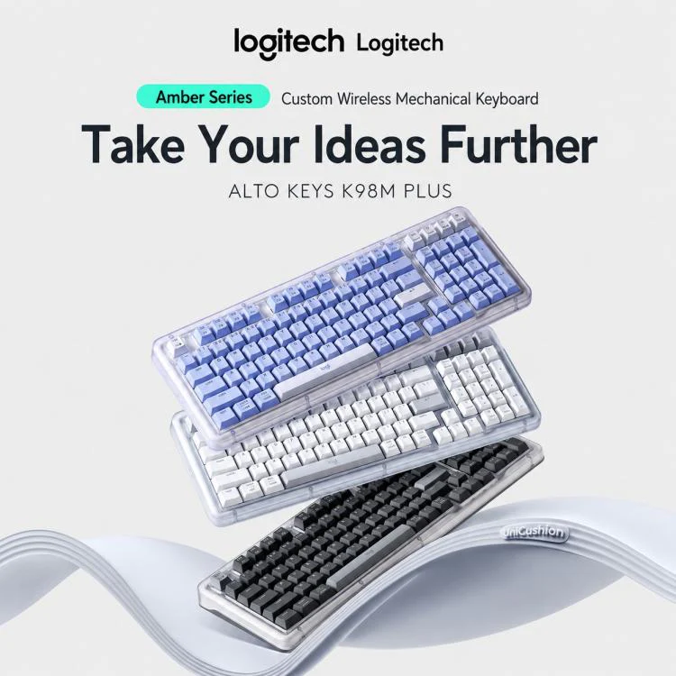 Logitech ALTO KEYS K98M Plus Custom Tri-Mode Wireless Mechanical Keyboard(Purple) - Image 2