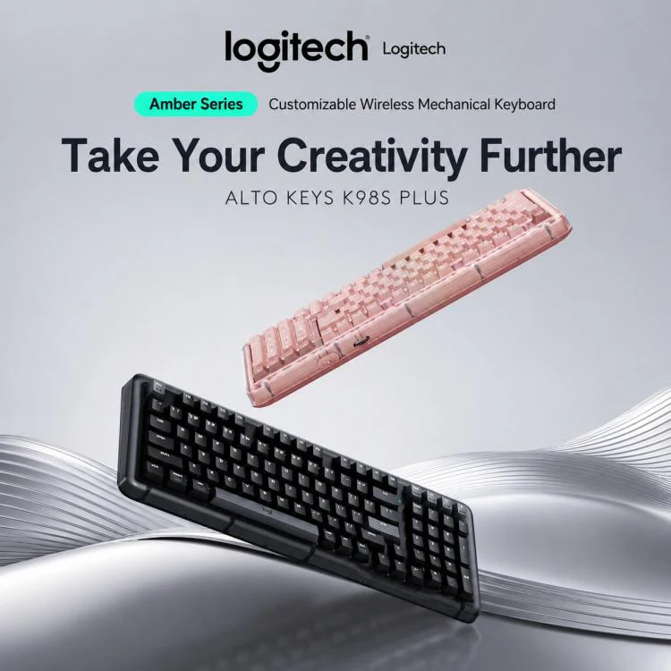 Logitech ALTO KEYS K98S Plus Custom Tri-Mode Wireless Mechanical Keyboard(Black) - Image 2