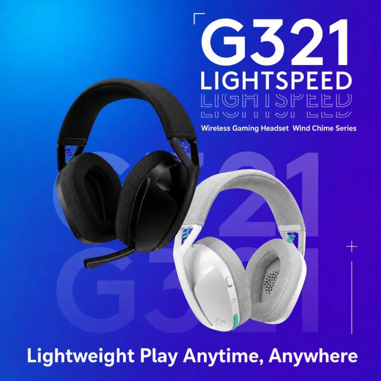 Logitech G321 LIGHTSPEED Wireless Gaming Headset with Mic(White) - Image 2