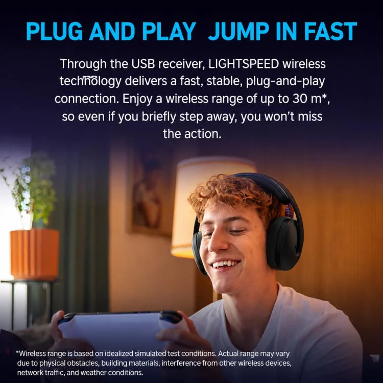 Logitech G325 LIGHTSPEED Wireless Gaming Headset with Mic(White) - Image 7