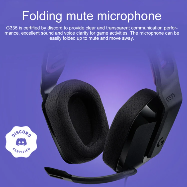 Logitech G335 Foldable Wired Gaming Headset with Microphone (Green) - Image 5