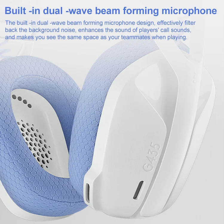 Logitech G435 Wireless Bluetooth Dual Mode Gaming Headset (Blue) - Image 4