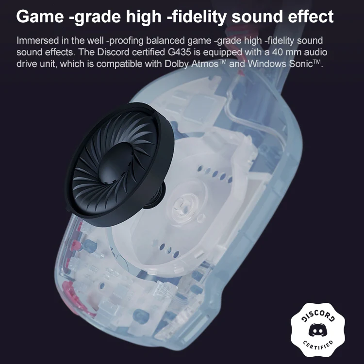 Logitech G435 Wireless Bluetooth Dual Mode Gaming Headset (Blue) - Image 5