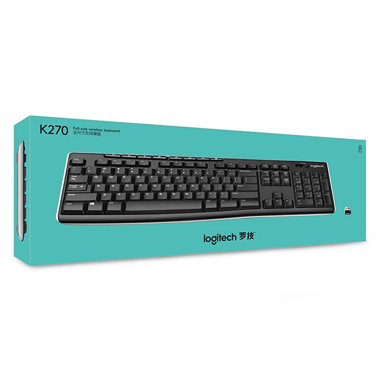 Logitech K270 Single Wireless Ultra-thin Silent Keyboard (Black) - Image 3