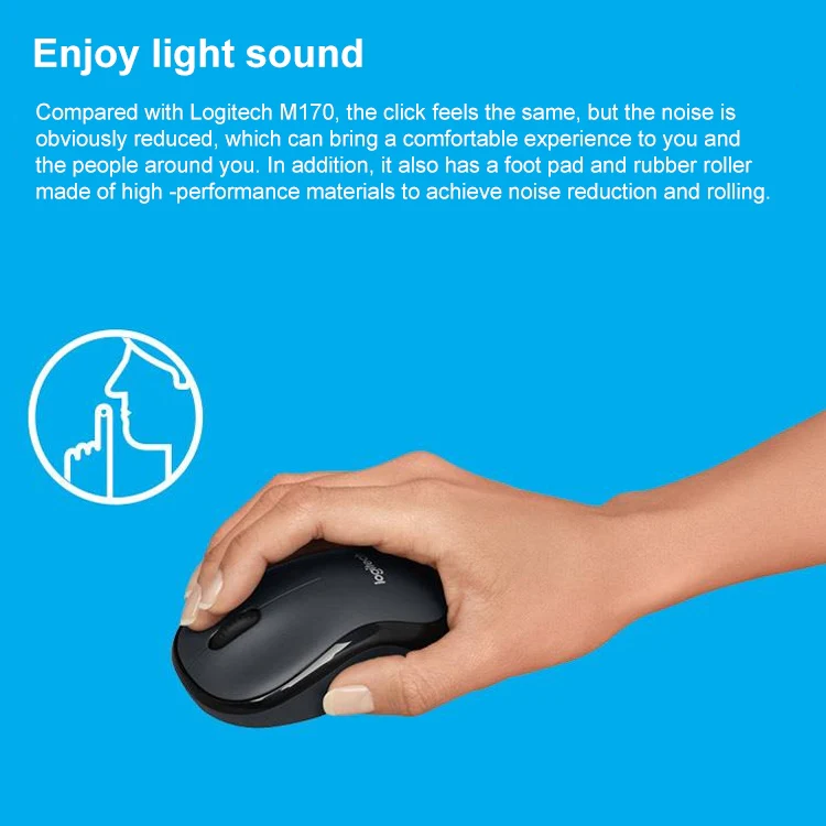 Logitech M220 1200DPI 2.4GHz Ergonomic Wireless Mouse (Red) - Image 4