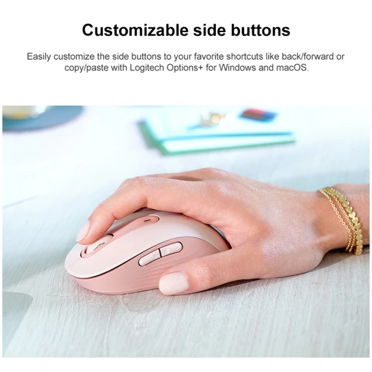 Logitech M650 5-keys 2000 DPI Wireless Bluetooth Silent Mouse (Black) - Image 6