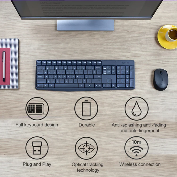 Logitech MK235 Wireless Keyboard Mouse Set - Image 3