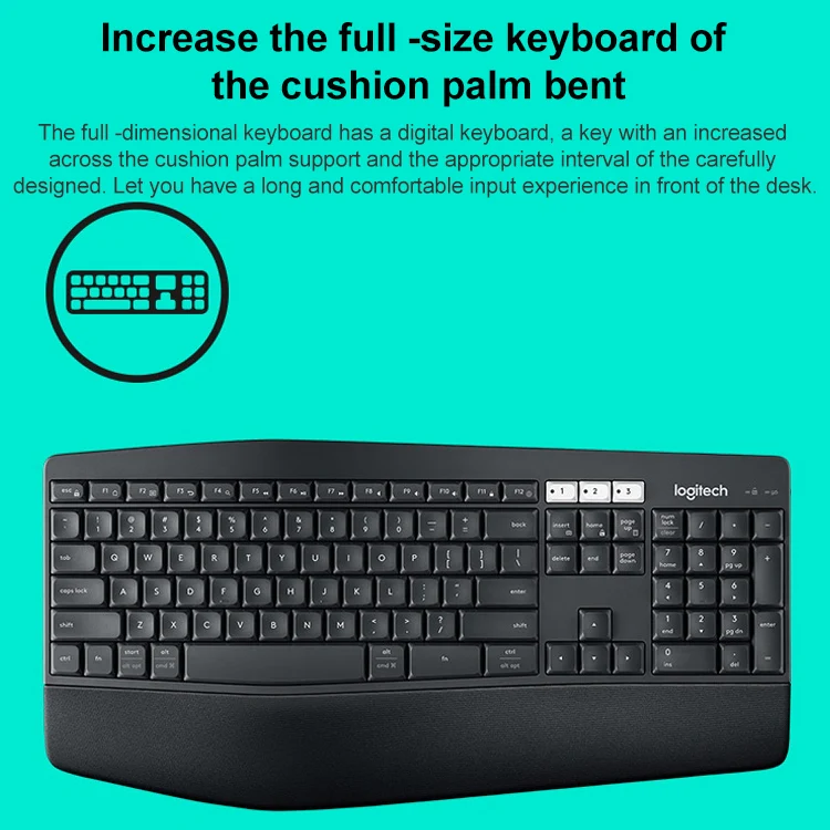 Logitech MK850 Wireless Bluetooth Keyboard Mouse Set - Image 5