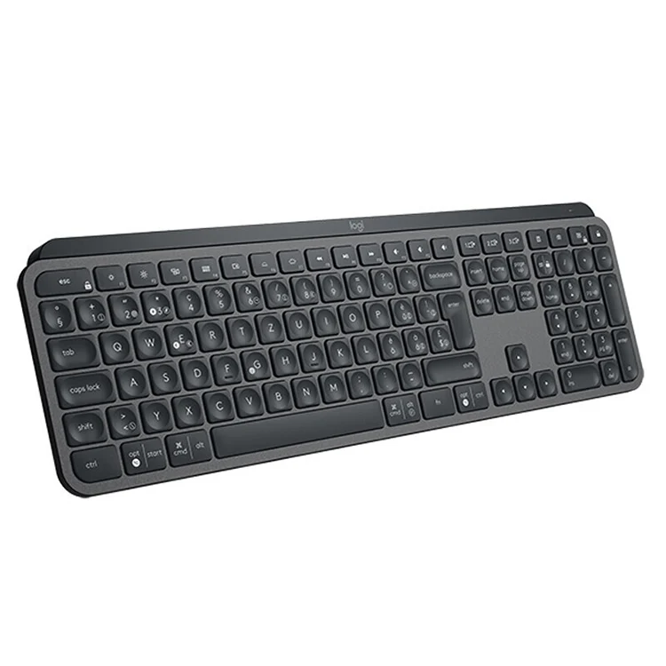 Logitech MX Keys Wireless Bluetooth Silent Keyboard (Black) - Image 2
