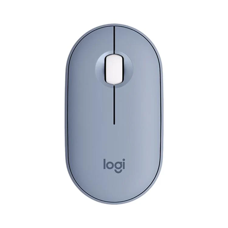 Logitech PEBBLE 2.0 M350S 4000DPI Ultra-Thin Dual-Mode Wireless Bluetooth Mouse(Blue)