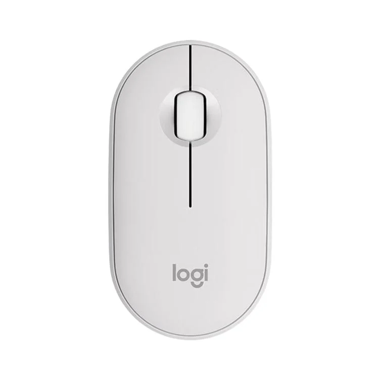 Logitech PEBBLE 2.0 M350S 4000DPI Ultra-Thin Dual-Mode Wireless Bluetooth Mouse(White)