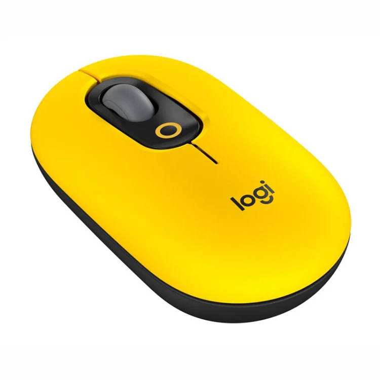Logitech Portable Office Wireless Mouse (Yellow) - Image 2
