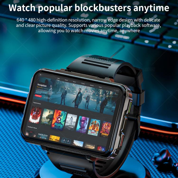 LOKMAT APPLLP 5 Max 4G Smart Watch, 4GB+64GB, 2.4 inch MT6762 + PAR2822 Octa Core, Android 10.7, Heart Rate, Video Call(Black) - Image 9