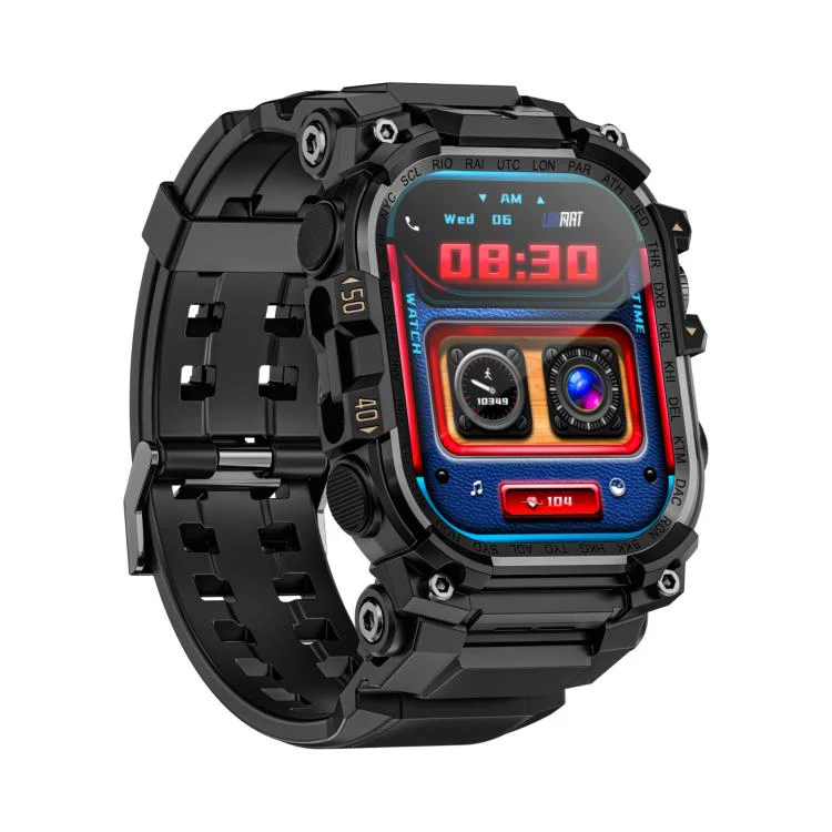 LOKMAT APPLLP 7 Max 4G Smart Watch, 1.58 inch SC8541E Quad Core, 3GB+32GB, Android 8.1, Video Call , Heart Rate(Black) - Image 2