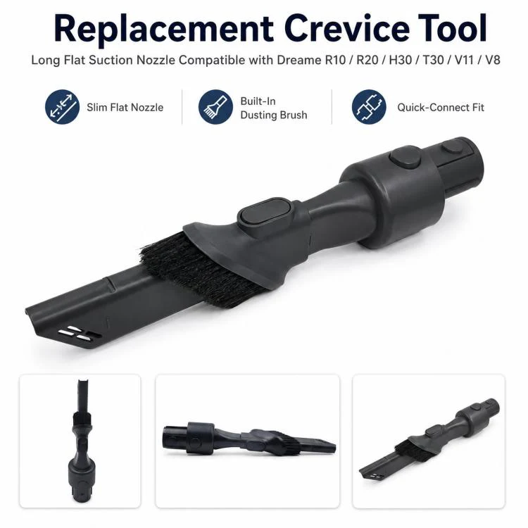 Long Flat Suction Nozzle For Dreame R10 / R20 / H30 / T30 / V11 / V8 Cordless Vacuums - Image 4