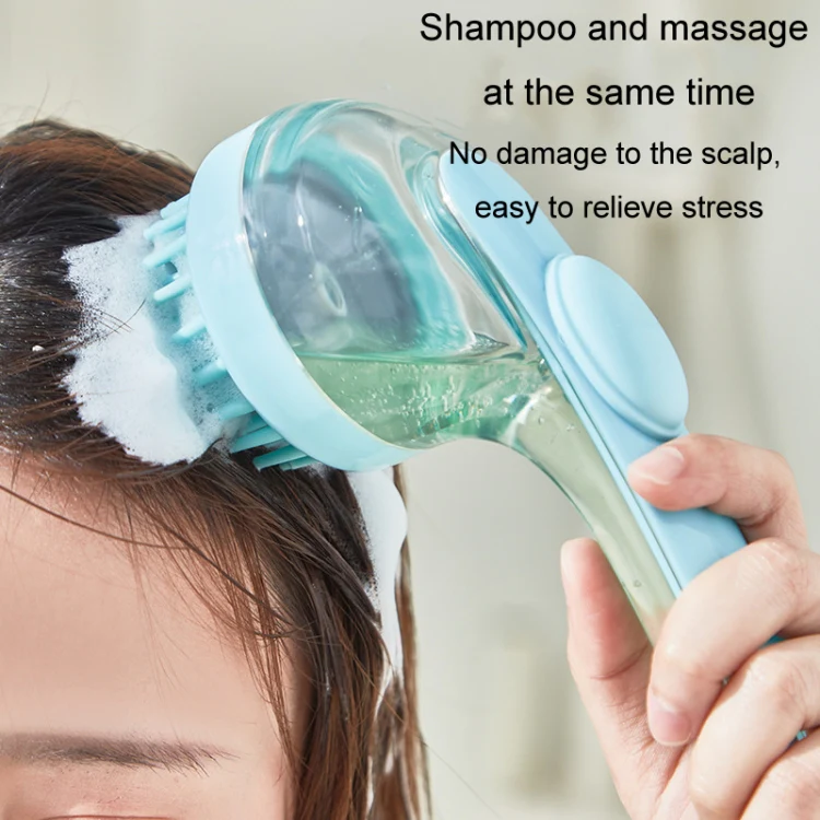 Long Handle Pet Bathing Brush Silicone Dogs Cats Cleaning Massage Brush Grooming Comb, Style: Coarse Teeth Yellow - Image 9